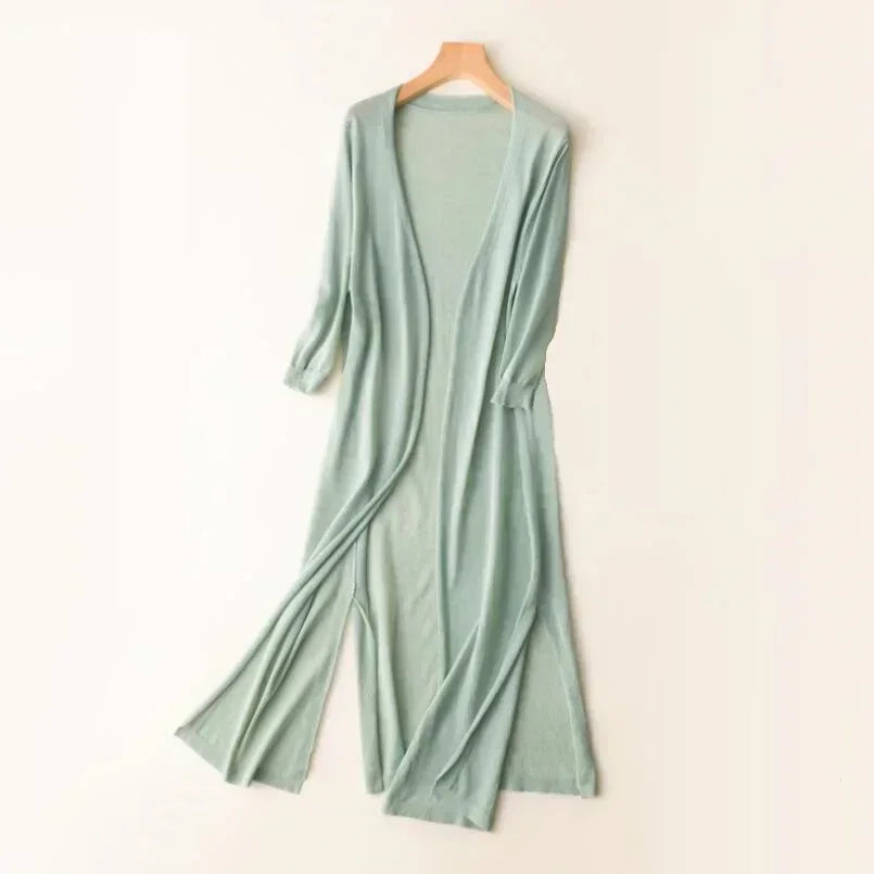 Alessandra | Women’s Long Sleeve Open Knit Cardigan