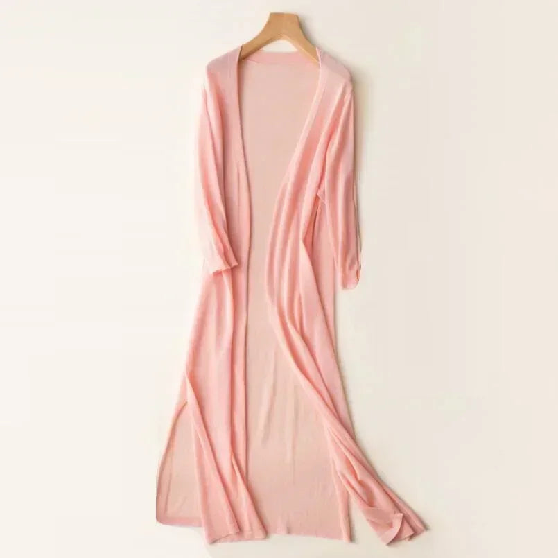 Alessandra | Women’s Long Sleeve Open Knit Cardigan