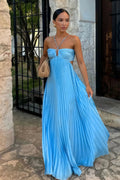 Anastasia | Women’s Pleated Cut-Out Maxi Dress