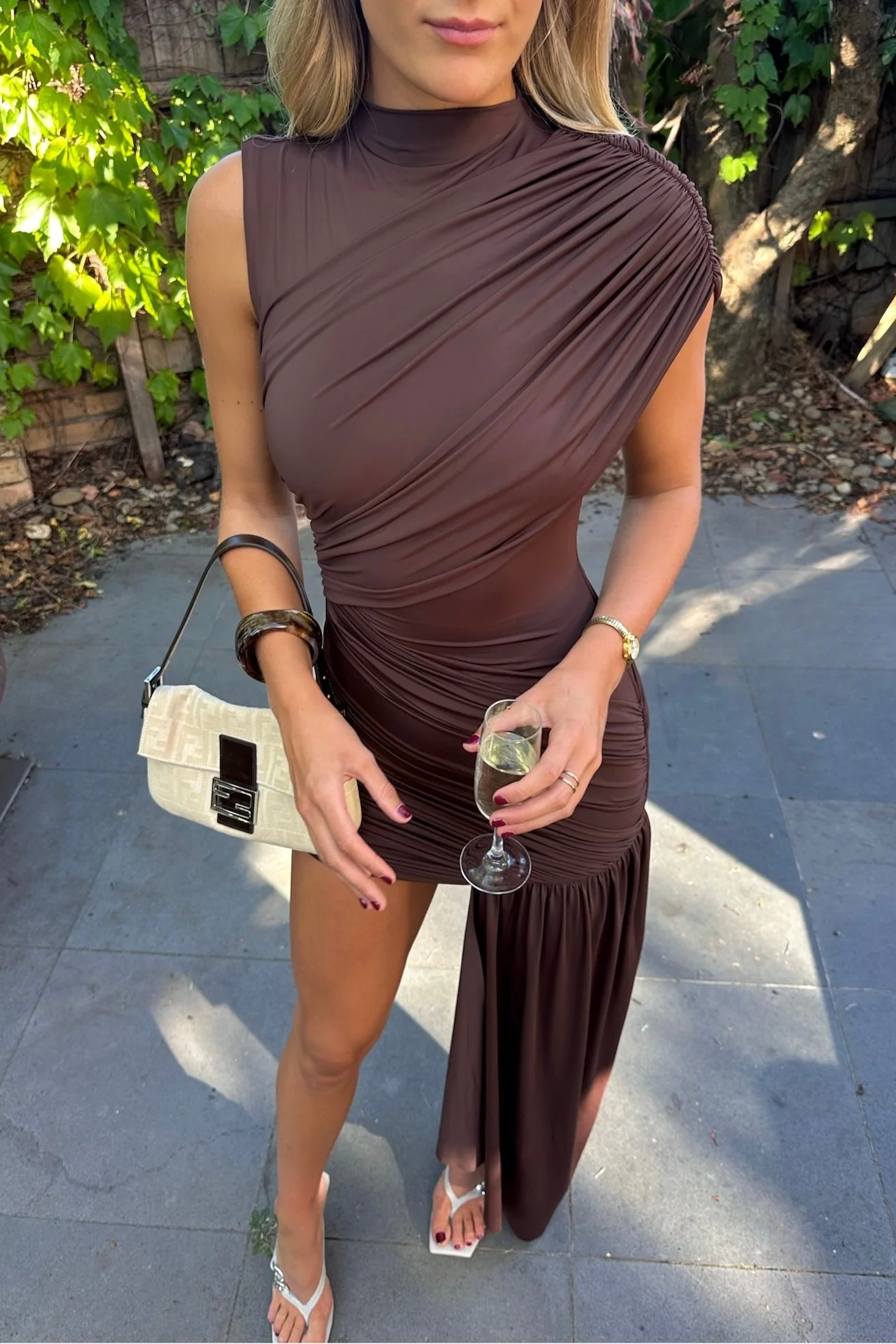 Angela | Women’s Asymmetrical Draped Evening Dress