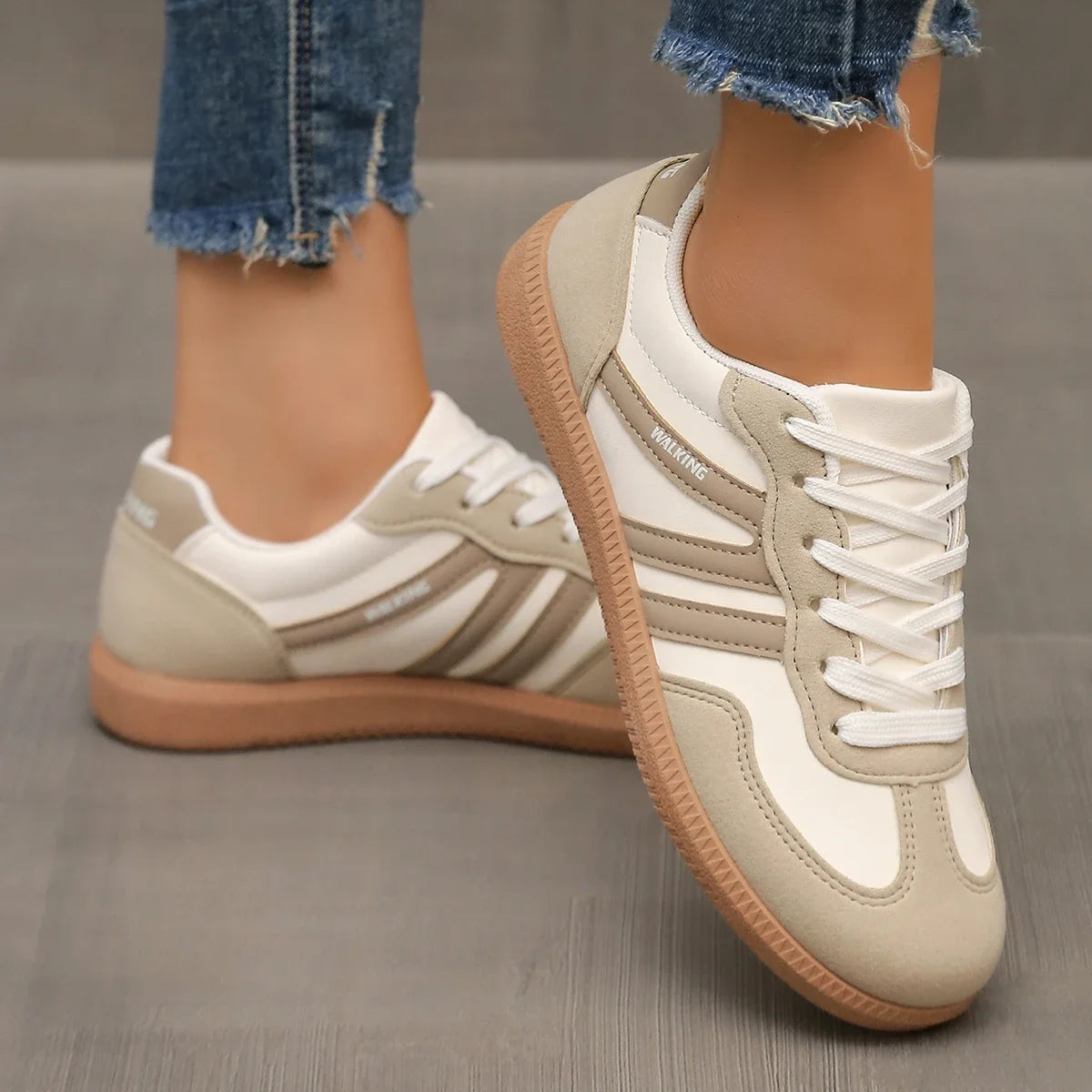 Annette | Women’s Round Toe Lace Up Walking Shoes