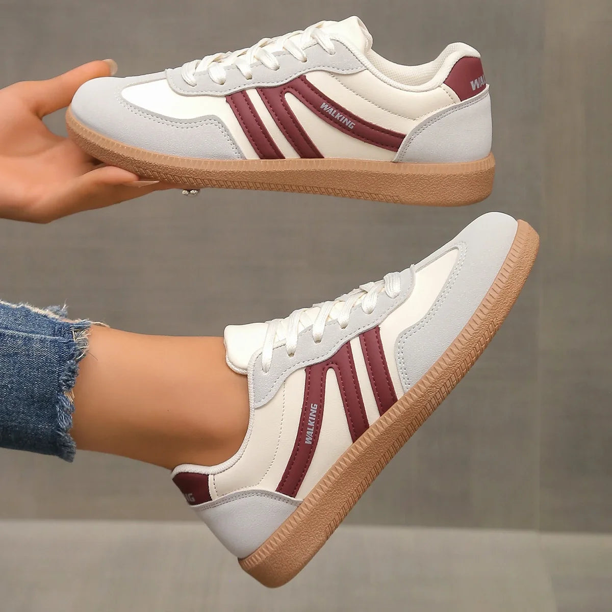 Annette | Women’s Round Toe Lace Up Walking Shoes