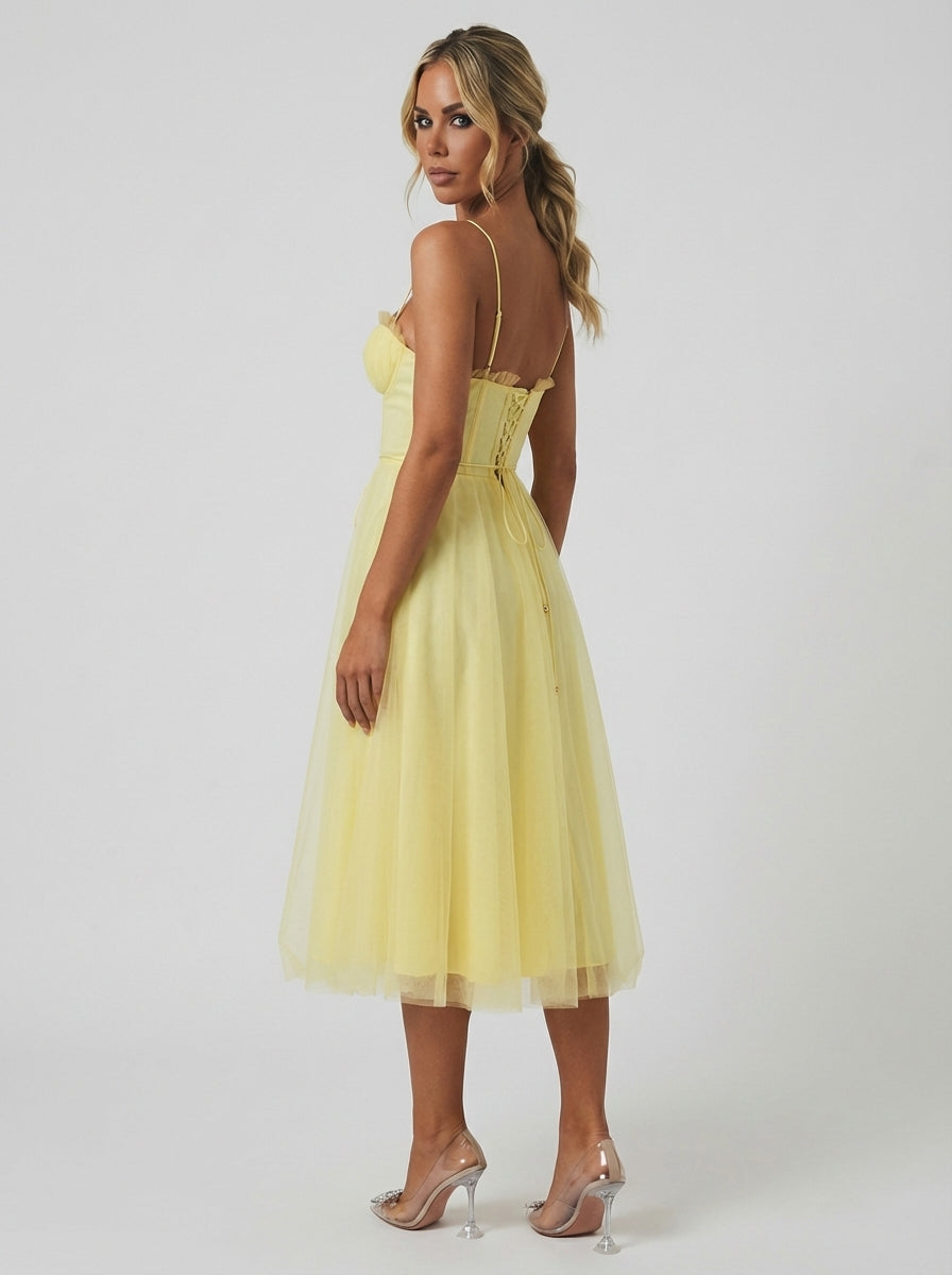Ariana | Women’s Sweetheart Corset Dress With Thin Strap