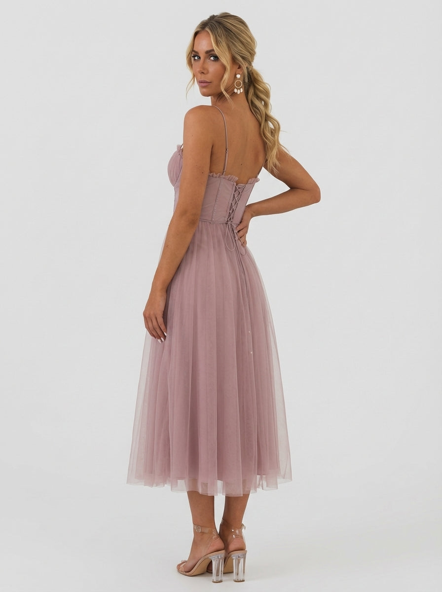 Ariana | Women’s Sweetheart Corset Dress With Thin Strap