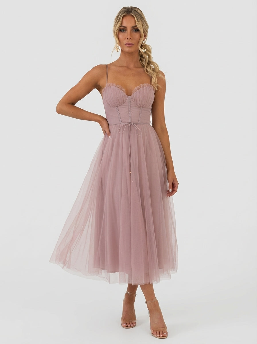 Ariana | Women’s Sweetheart Corset Dress With Thin Strap