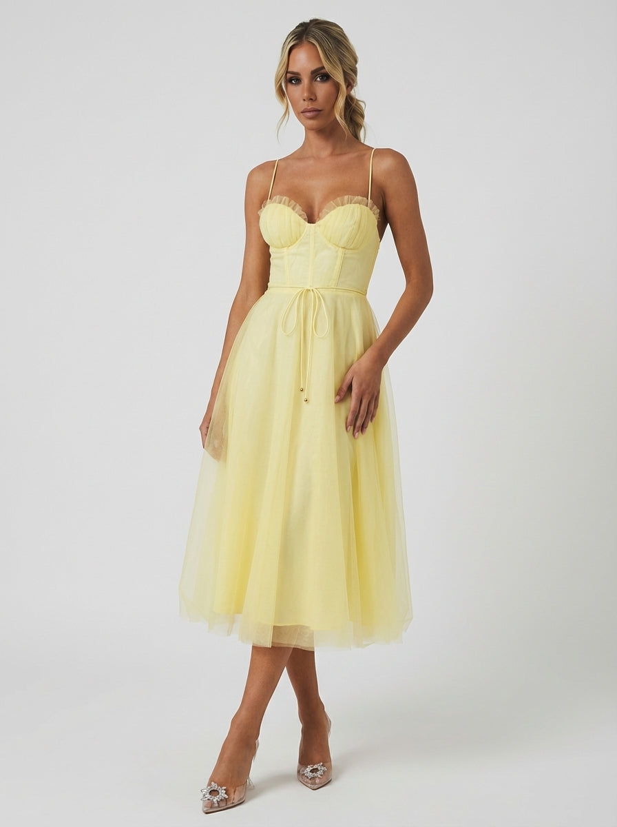 Ariana | Women’s Sweetheart Corset Dress With Thin Strap