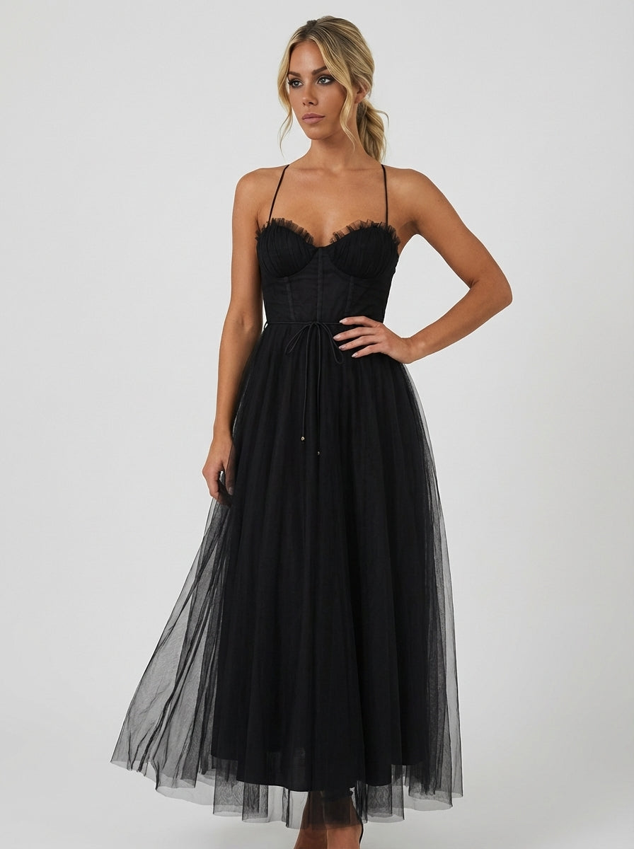 Ariana | Women’s Sweetheart Corset Dress With Thin Strap