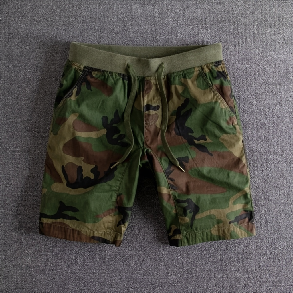 Bryson | Men’s Camo Print Drawstring Summer Shorts