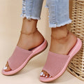 Charlotte | Women's Open Toe Slip On Platform Summer Slides