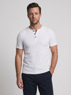 Daniel | Men’s Ribbed Henley Short Sleeve Shirt