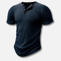 Daniel | Men’s Ribbed Henley Short Sleeve Shirt