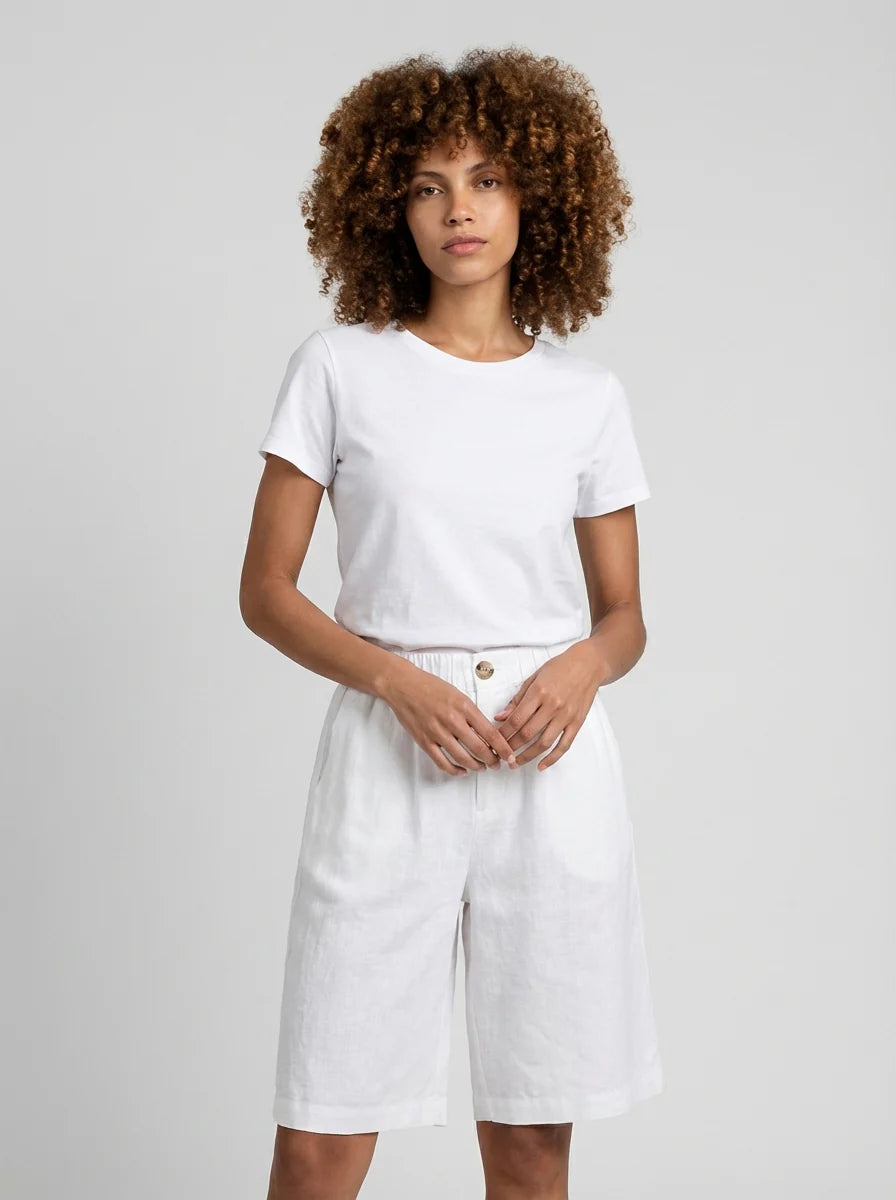 Danielle | Women’s Wide Leg Summer Knee Length Shorts