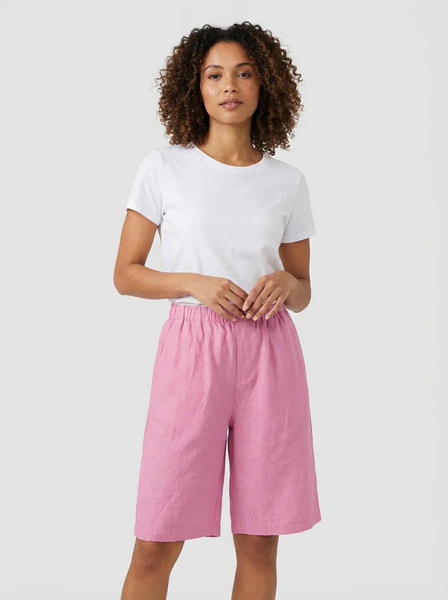 Danielle | Women’s Wide Leg Summer Knee Length Shorts
