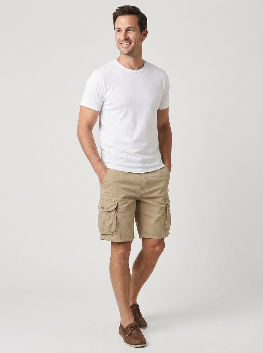 Donald | Men's Summer Cargo Shorts Elastic Waist
