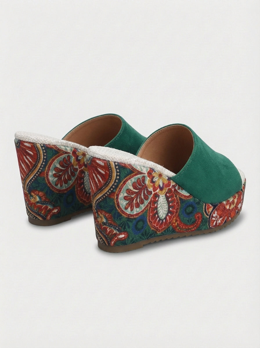 Eleanor | Women’s Platform Wedge Slide Sandals