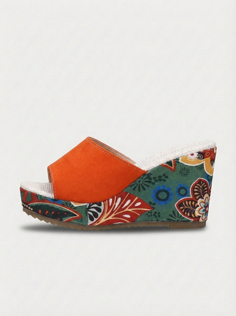 Eleanor | Women’s Platform Wedge Slide Sandals