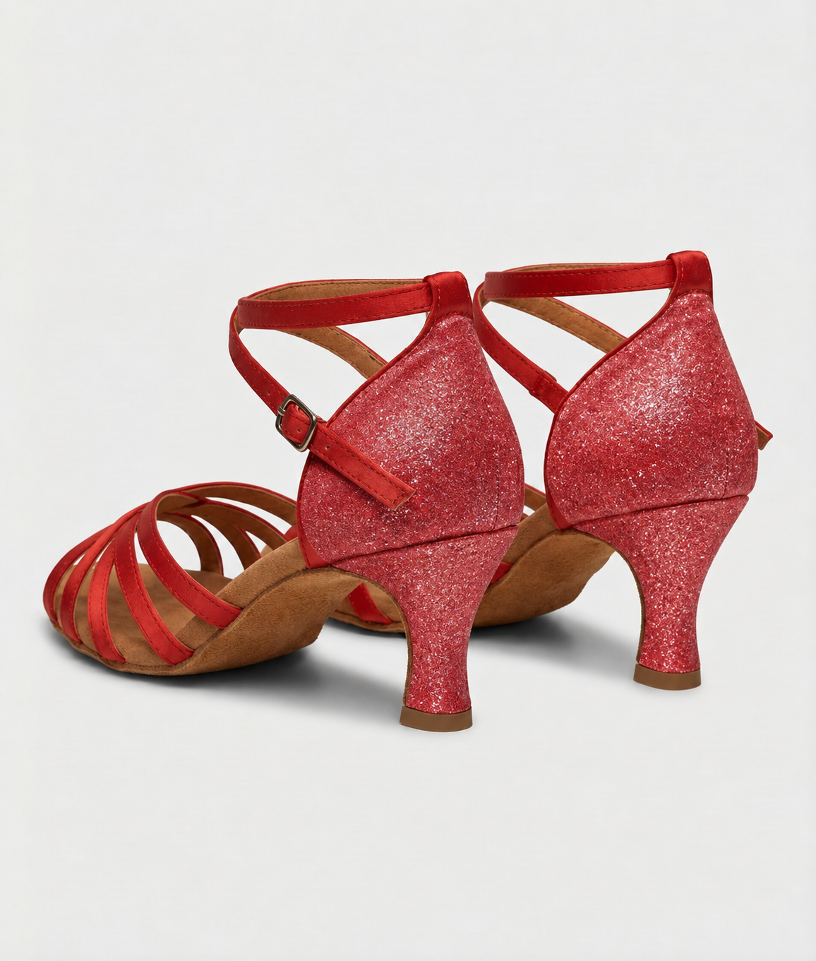 Ella | Women’s Criss Cross Strap Open Toe Dance Heels Women