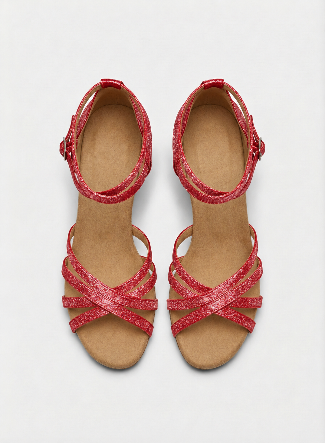 Ella | Women’s Criss Cross Strap Open Toe Dance Heels Women