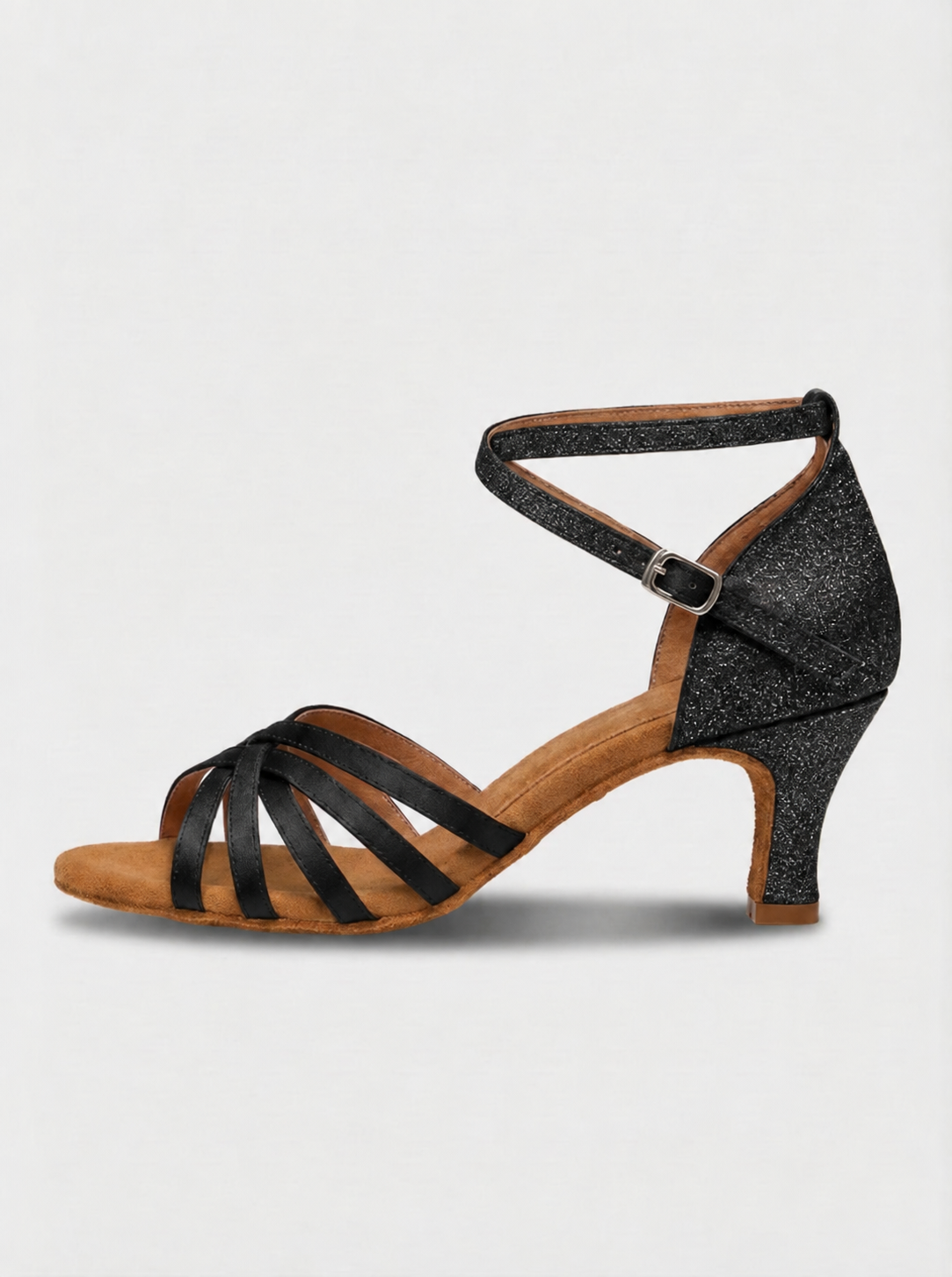 Ella | Women’s Criss Cross Strap Open Toe Dance Heels Women