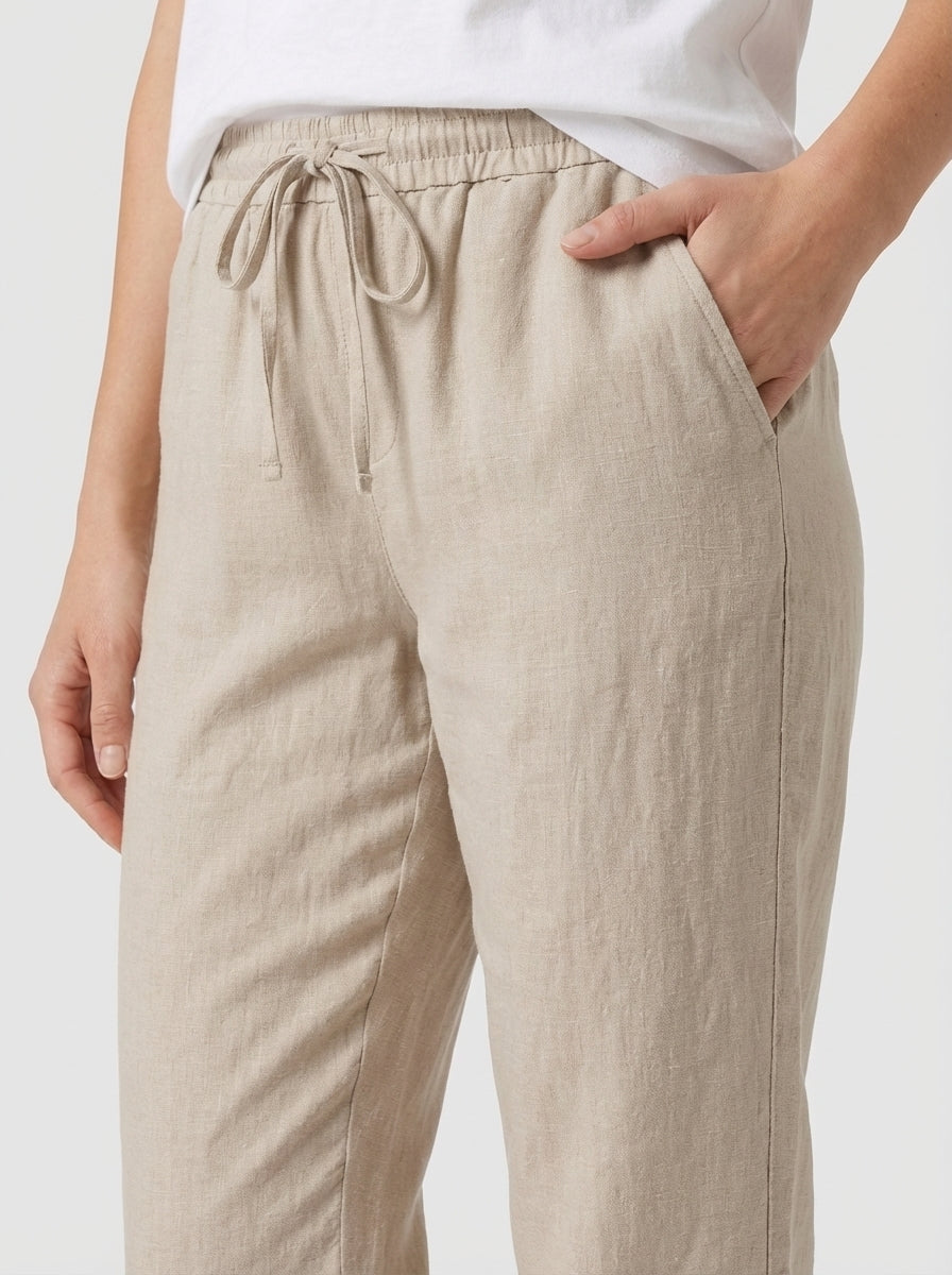Faith | High Rise Drawstring Knee Length Cuffed Pants