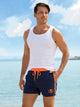 Orange and Navy