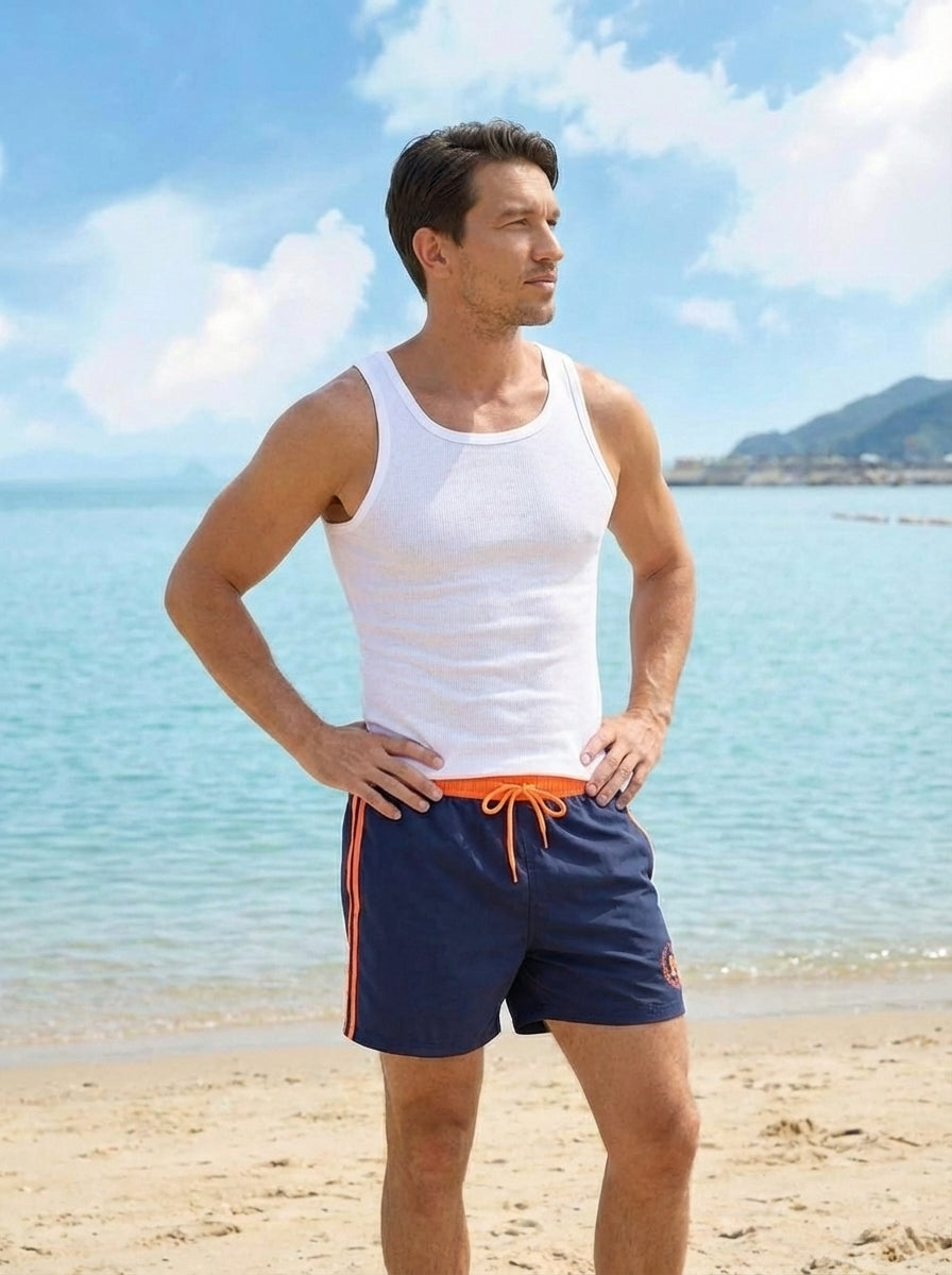 Gilles | Men’s Summer Swimming Shorts with Drawstring