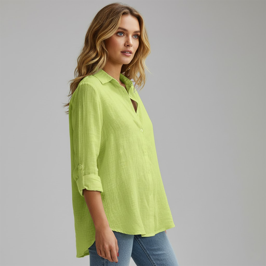 Hannah | Women’s Button Down Long Sleeve Blouse