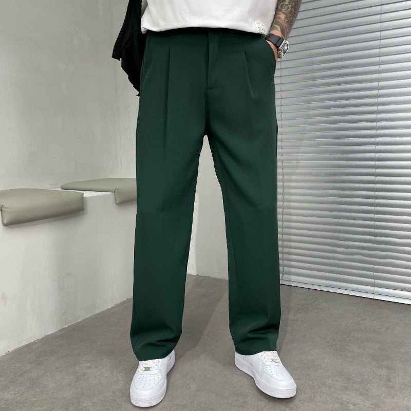Henry | Men's Wide Leg Pleated Dress Pants