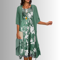 Isadora | Two Piece Open Front Summer Midi Dress