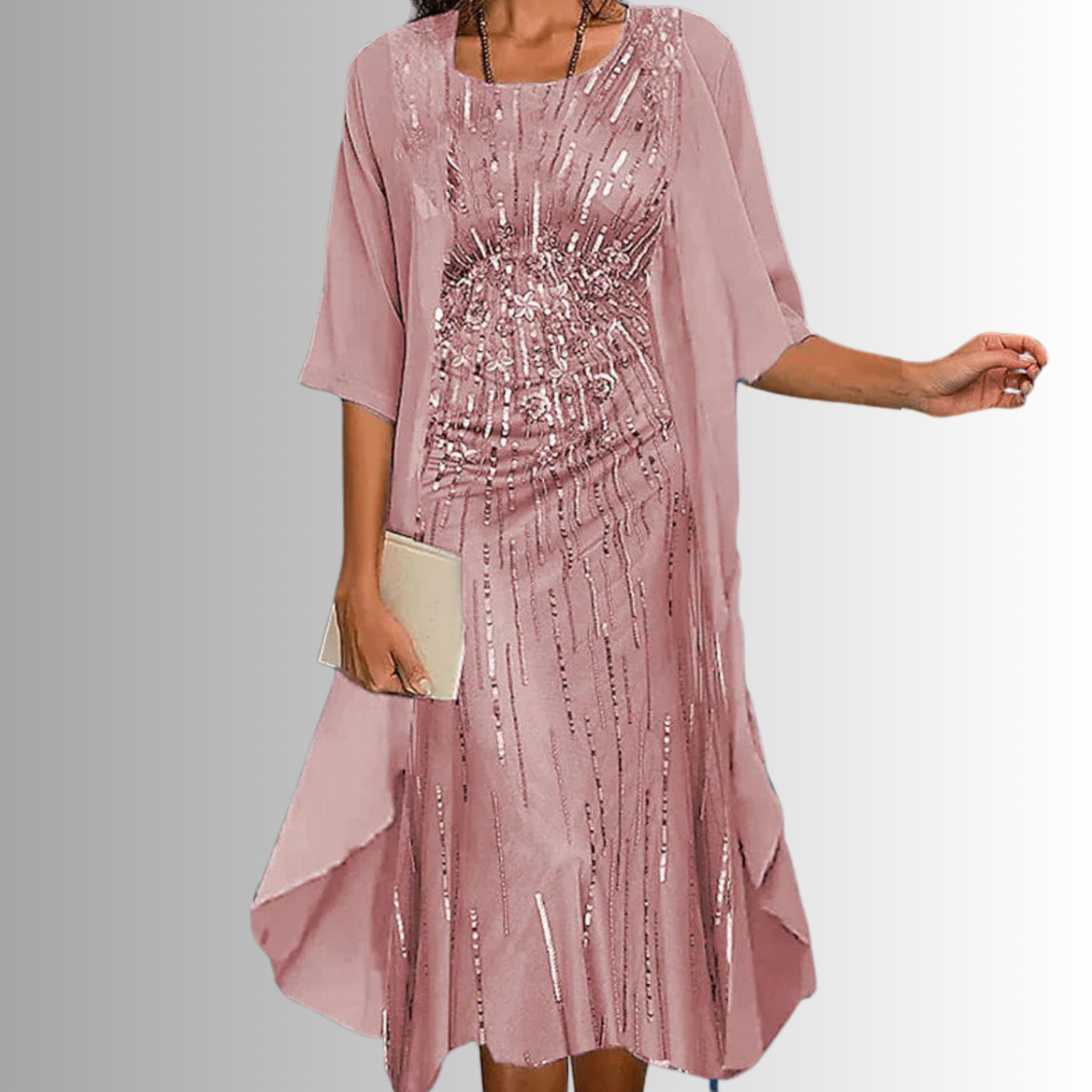 Isadora | Two Piece Open Front Summer Midi Dress