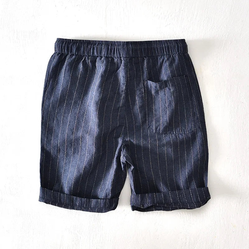 Joseph | Men’s Knee Length Drawstring Pinstripe Shorts