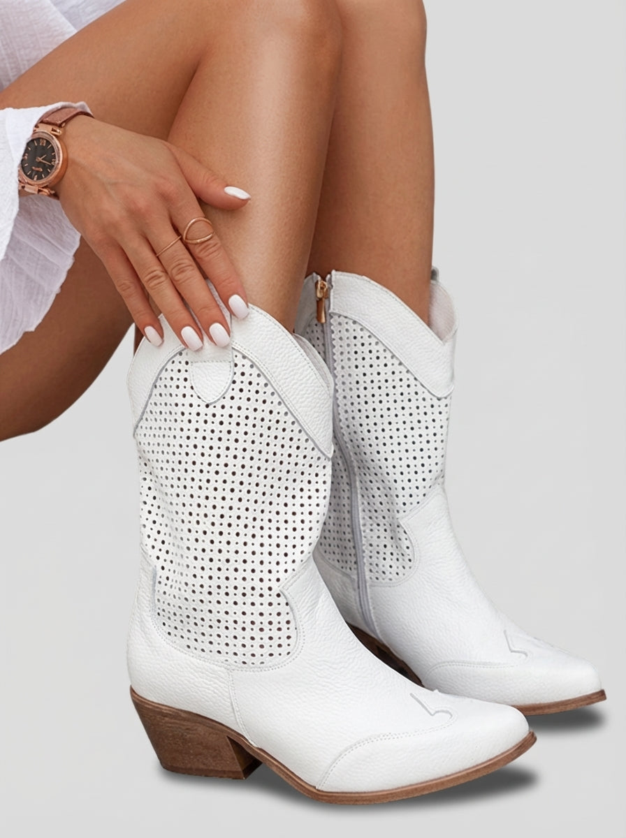 Karen | Women’s Pointed Toe Mid Calf Cowboy Boots