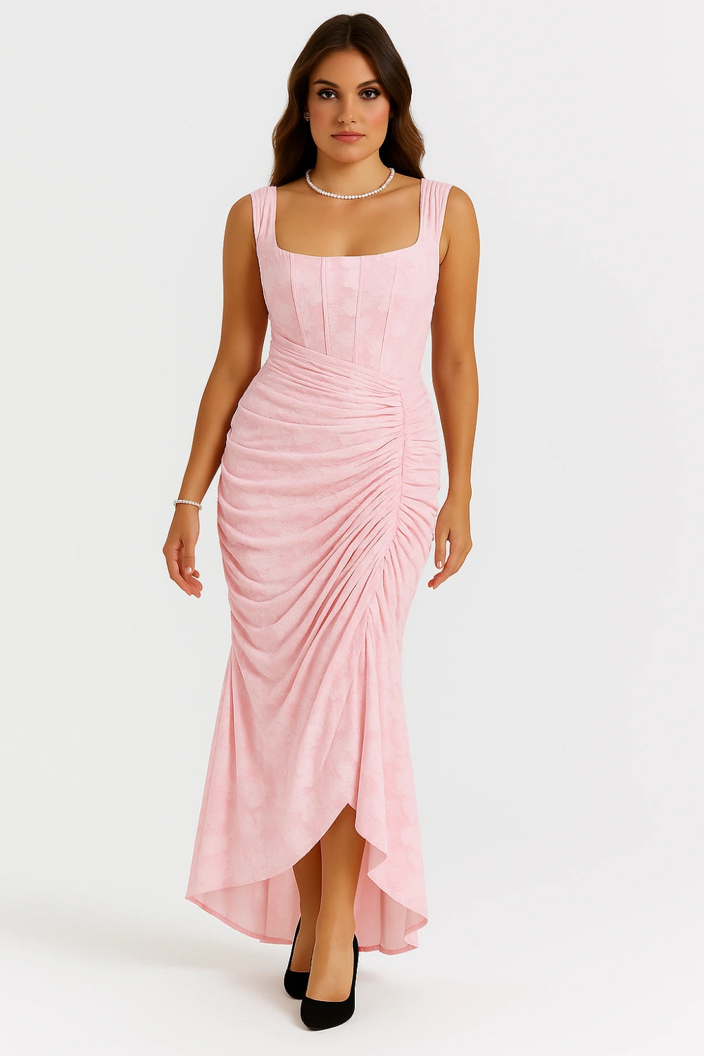 Katherine | Women's Graduation Sleeveless Open Back Fishtail Dress