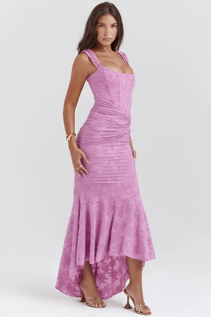 Katherine | Women's Graduation Sleeveless Open Back Fishtail Dress