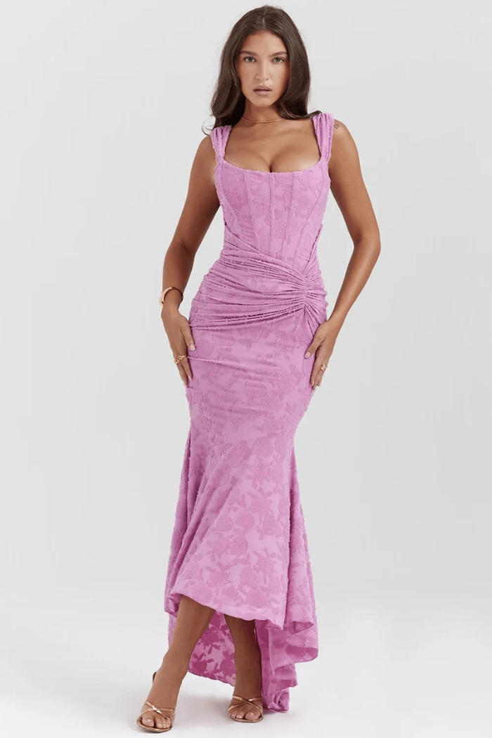 Katherine | Women's Graduation Sleeveless Open Back Fishtail Dress