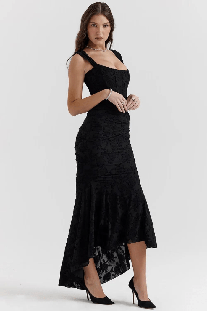 Katherine | Women's Graduation Sleeveless Open Back Fishtail Dress