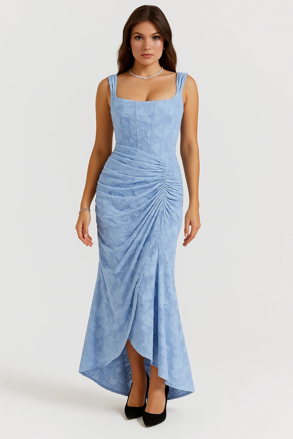 Katherine | Women's Graduation Sleeveless Open Back Fishtail Dress