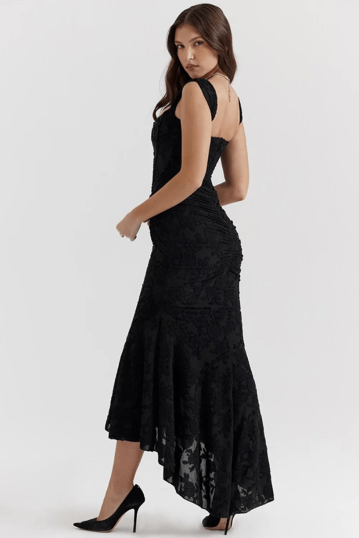 Katherine | Women's Graduation Sleeveless Open Back Fishtail Dress