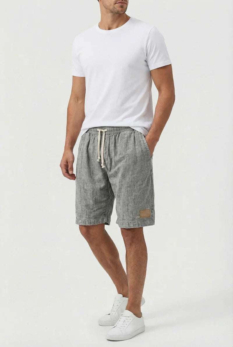 Liam | Men’s Drawstring Knee Length Summer Shorts With Pockets