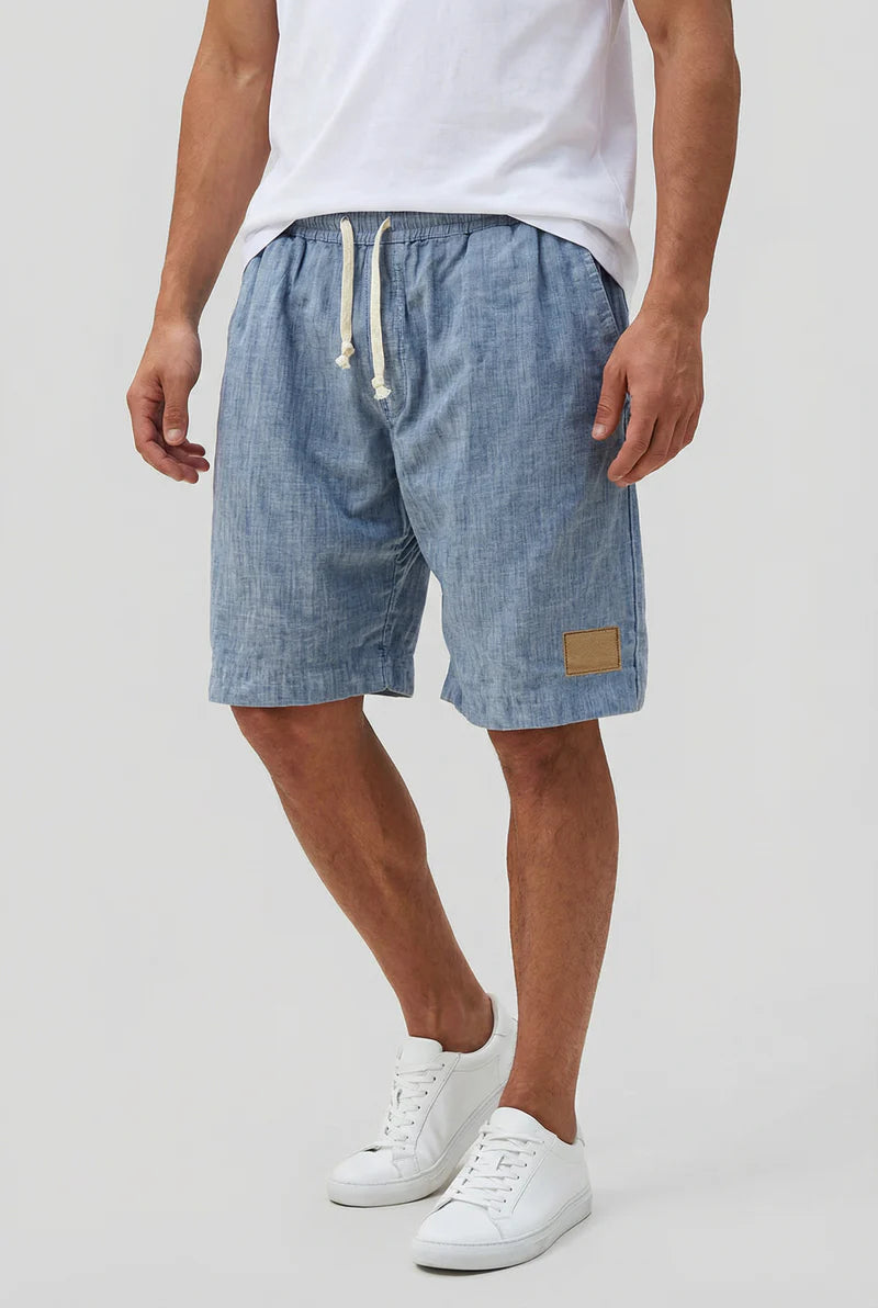 Liam | Men’s Drawstring Knee Length Summer Shorts With Pockets