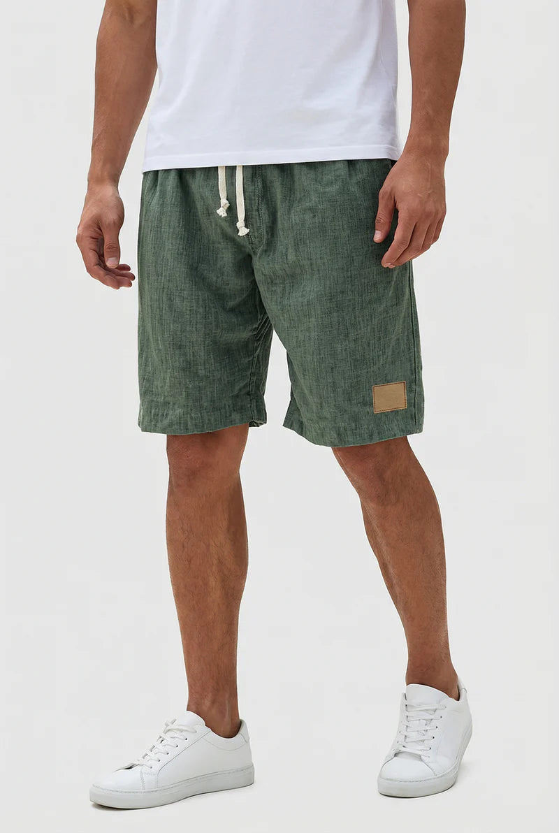 Liam | Men’s Drawstring Knee Length Summer Shorts With Pockets