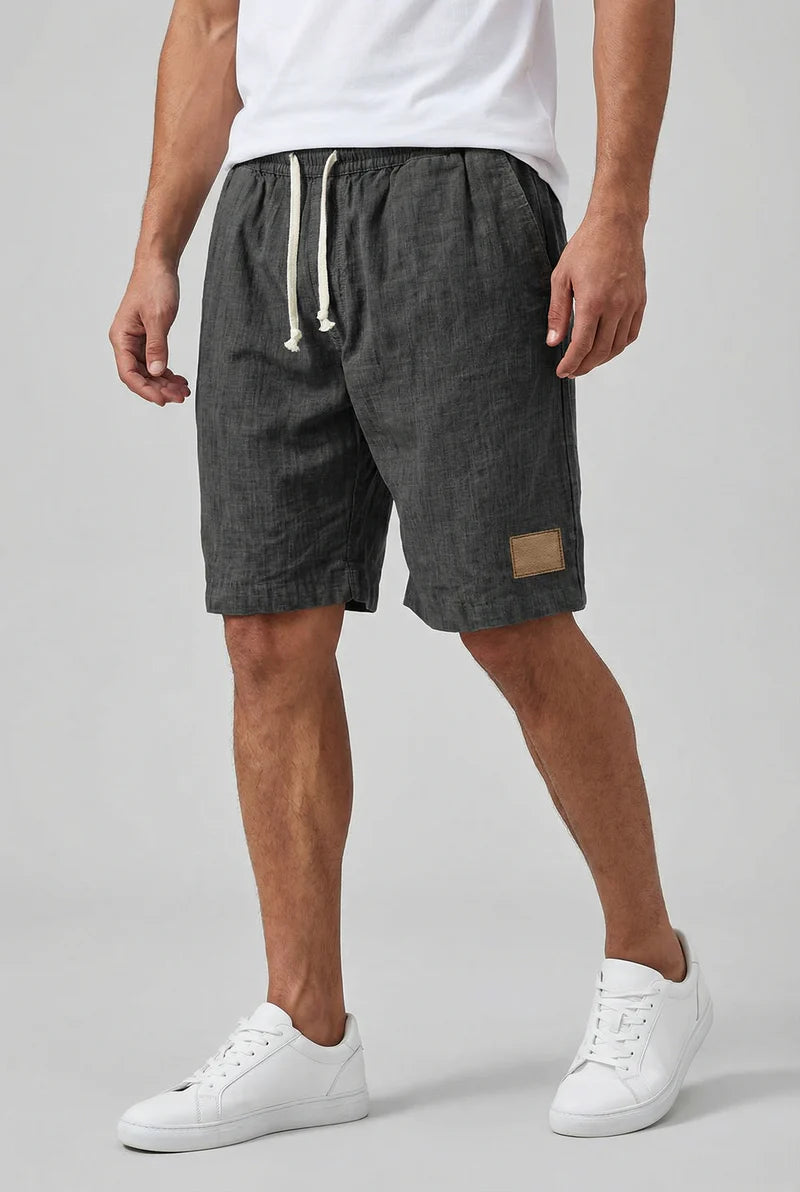 Liam | Men’s Drawstring Knee Length Summer Shorts With Pockets