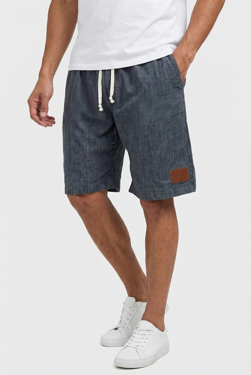 Liam | Men’s Drawstring Knee Length Summer Shorts With Pockets