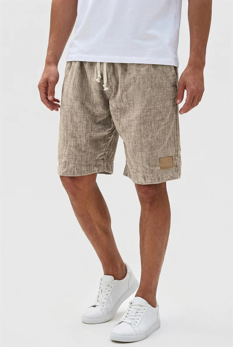 Liam | Men’s Drawstring Knee Length Summer Shorts With Pockets