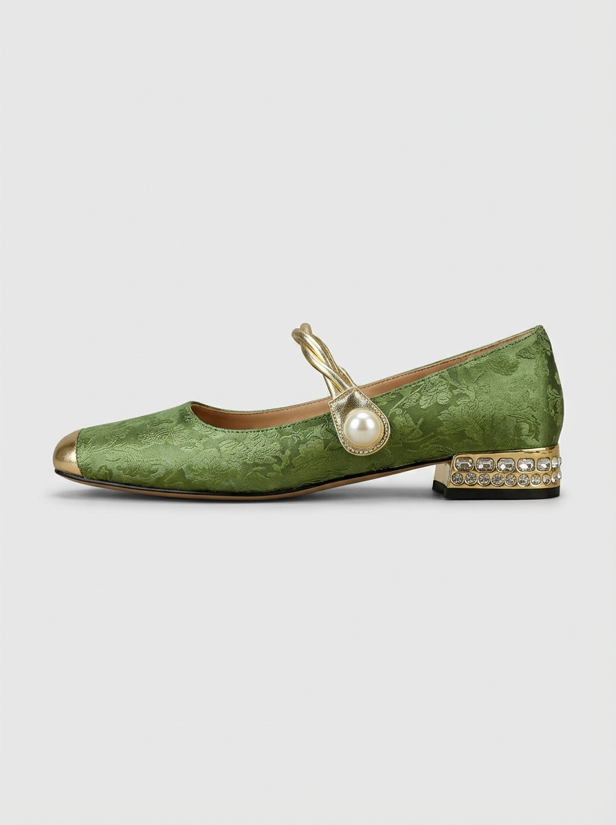 Emily | Women’s Low Heel Occasion Mary Jane Shoes