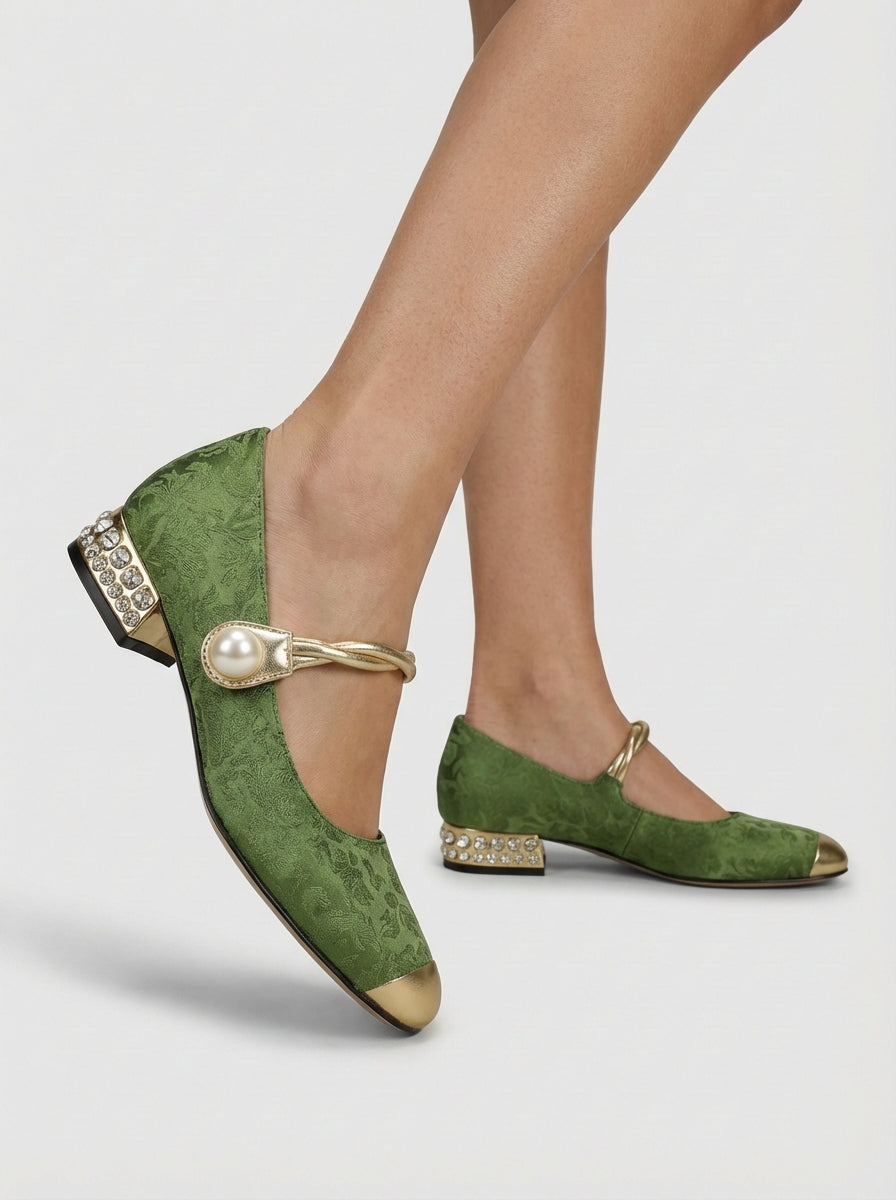 Emily | Women’s Low Heel Occasion Mary Jane Shoes