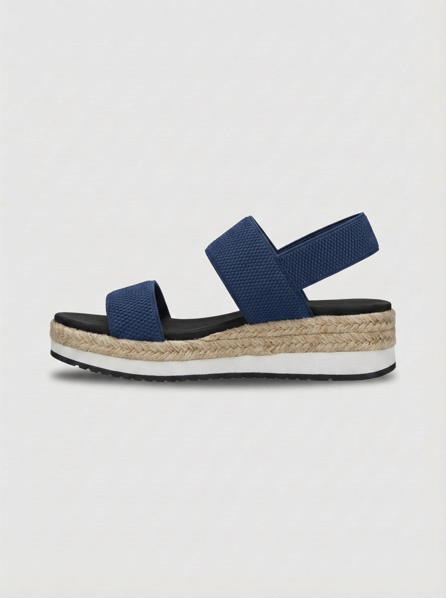 Olivia | Women’s Open Toe Double Strap Platform Slide Sandals