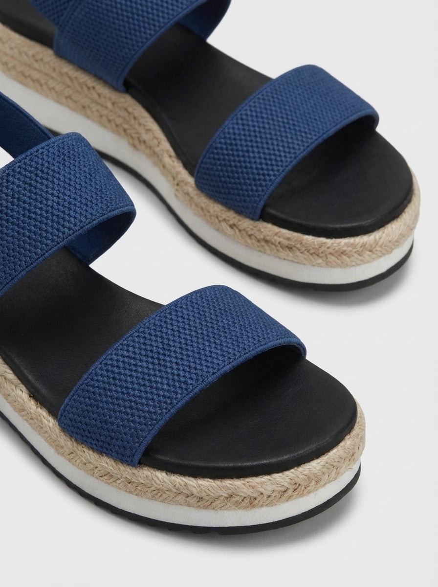 Olivia | Women’s Open Toe Double Strap Platform Slide Sandals