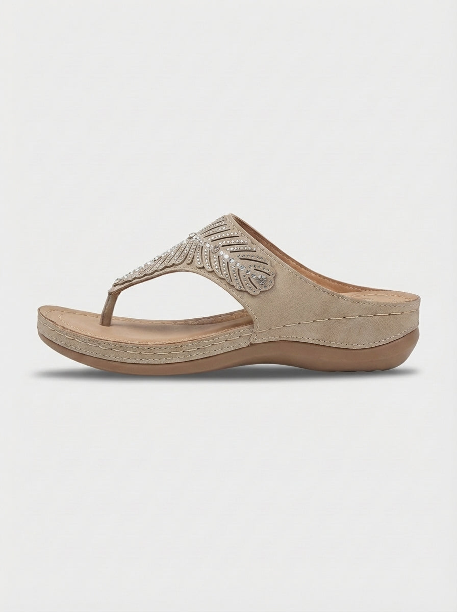 Maria | Women’s Summer Slip On Toe Post Sandals