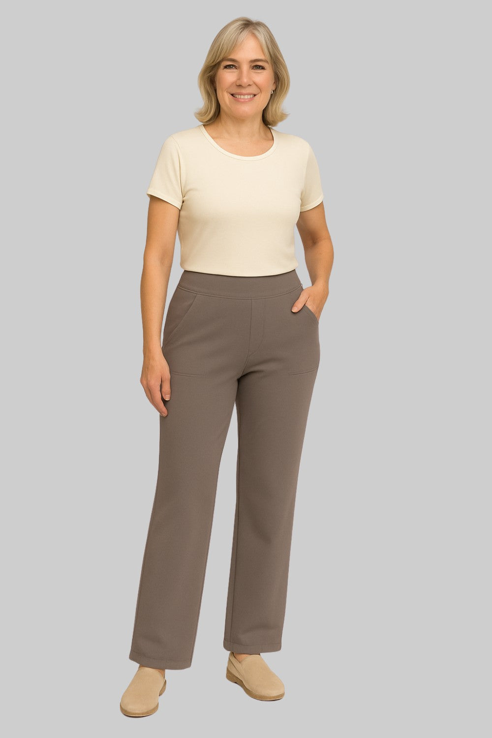 Mary | Women’s High Rise Wide Leg Stretch Dress Pants